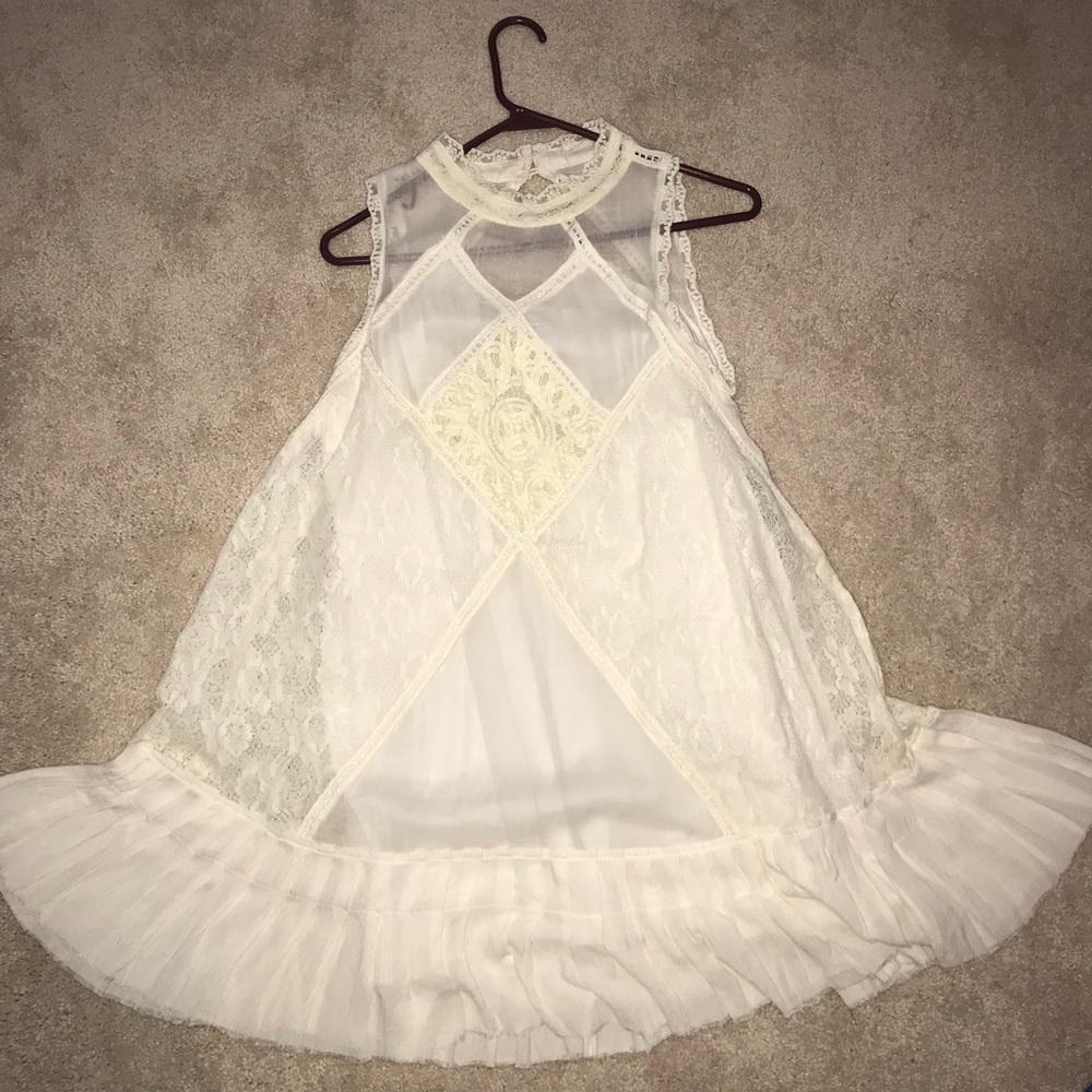 Free People ivory lace dress